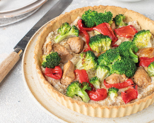Tarte au poulet et légumes