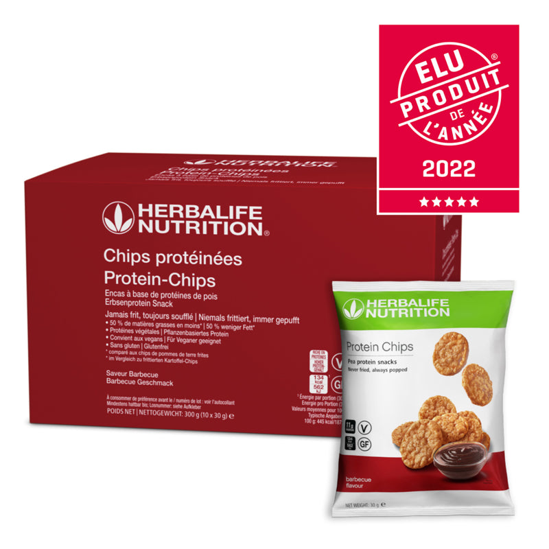 Chips Protéinées saveur de barbecue 10 sachets de 30g