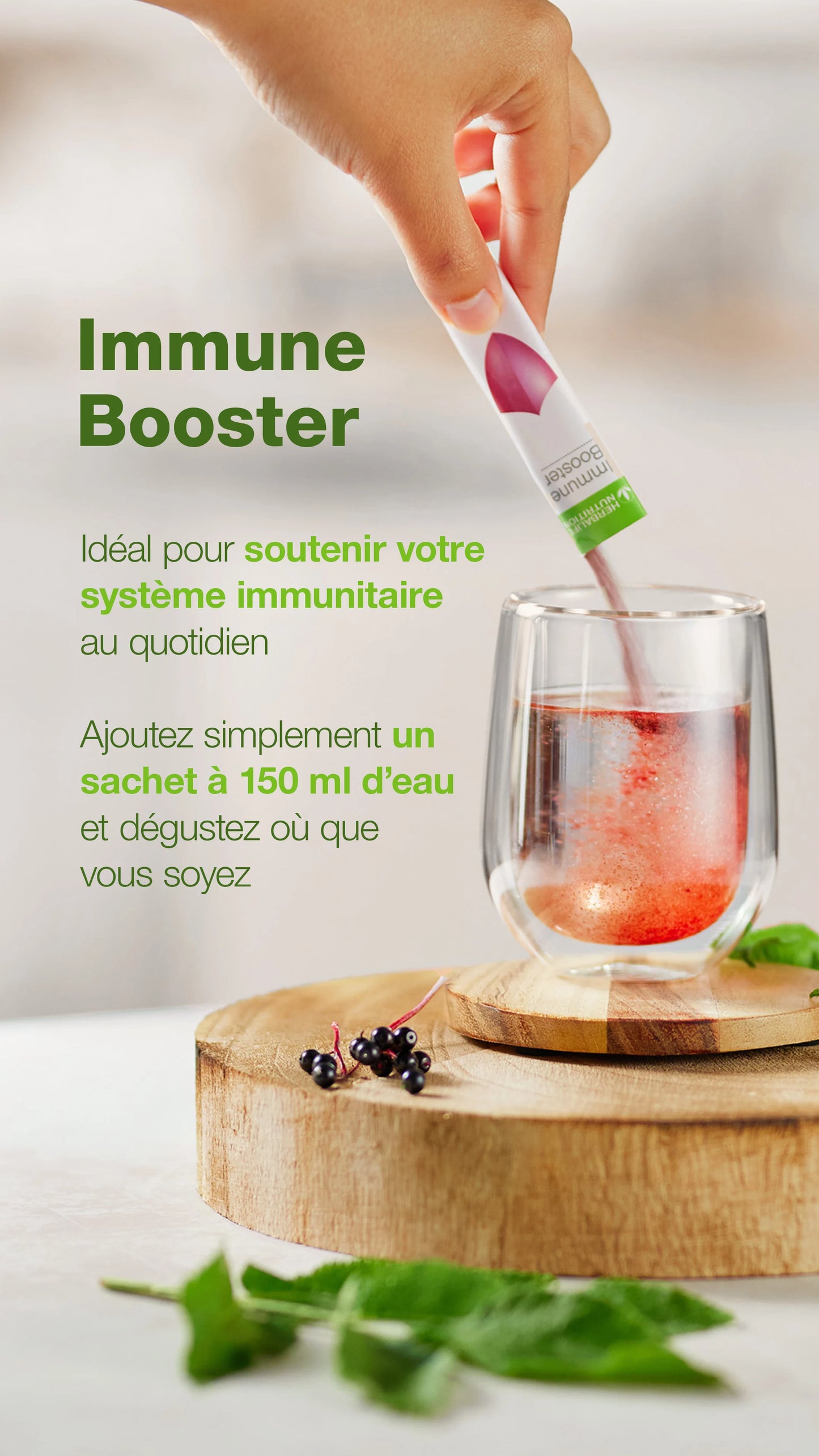 Complément alimentaire Immune Booster Baies sauvages 21 sachets